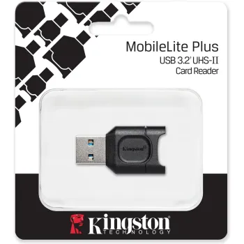 Card Readers Kingston MobileLite Plus MLPM USB 3.2 UHS-II microSD MLPM Color:black