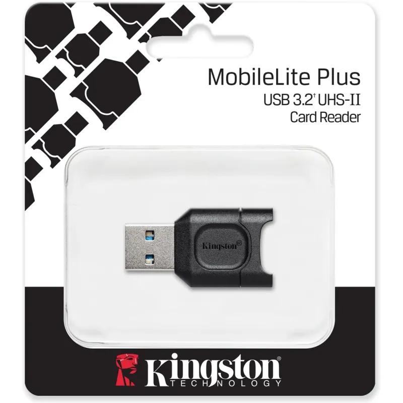 Card Readers Kingston MobileLite Plus MLPM USB 3.2 UHS-II microSD MLPM Color:black