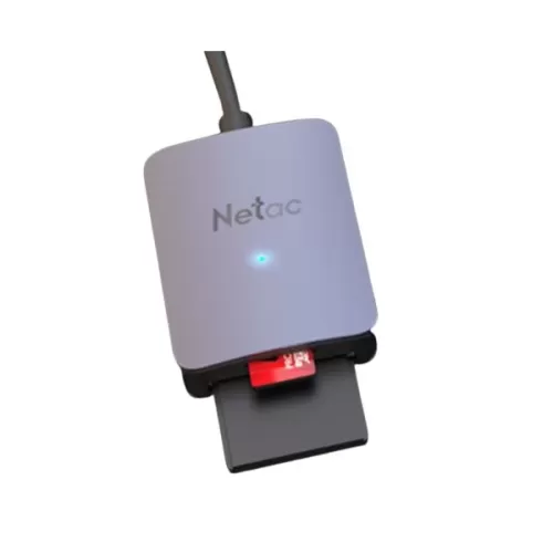 Card Readers Netac WK12 usb 3.0 Type-C mSD/SD NT09WK12-30GR Color:gray