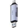 קורא כרטיסים CUDY 2-IN-1 Dual USB 3.0 SD/TF UH200