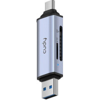 Картридер CUDY 2-IN-1 Dual USB 3.0 SD/TF UH200.. Картридер CUDY 2-IN-1 Dual USB 3.0 SD/TF UH200..