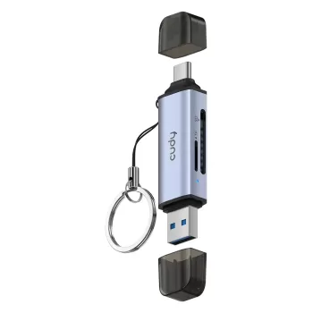 קורא כרטיסים CUDY 2-IN-1 Dual USB 3.0 SD/TF UH200