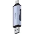 קורא כרטיסים CUDY 2-IN-1 Dual USB 3.0 SD/TF UH200