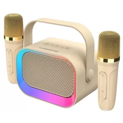 רמקול נייד Monster GK600 RGB קרם C000001153