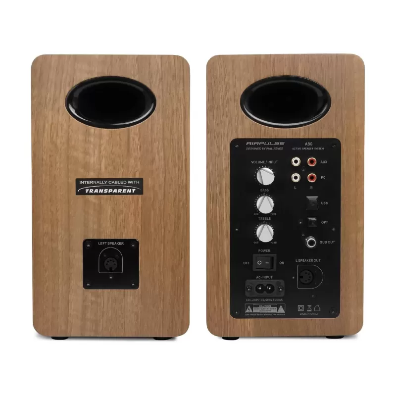 Speakers AIRPULSE A80 100W Bluetooth Brown