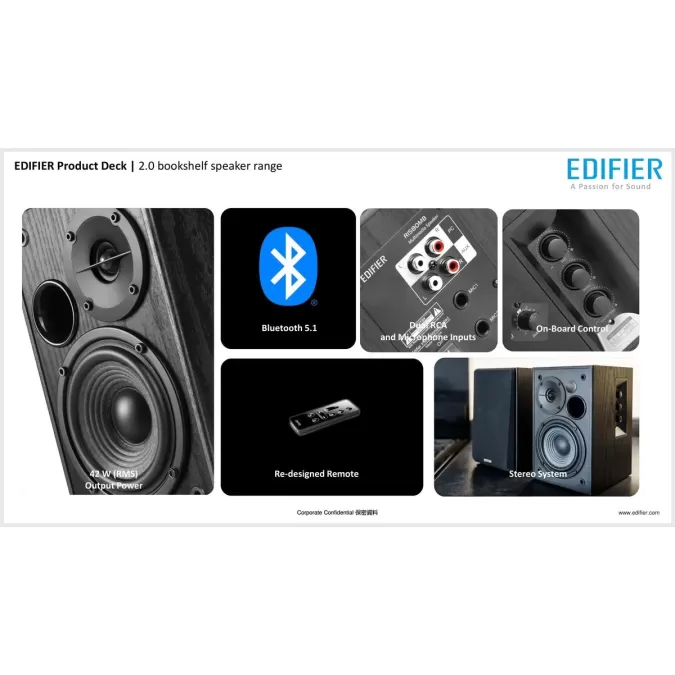רמקולים Edifier R1580MB שחור רמקולים Edifier R1580MB שחור
