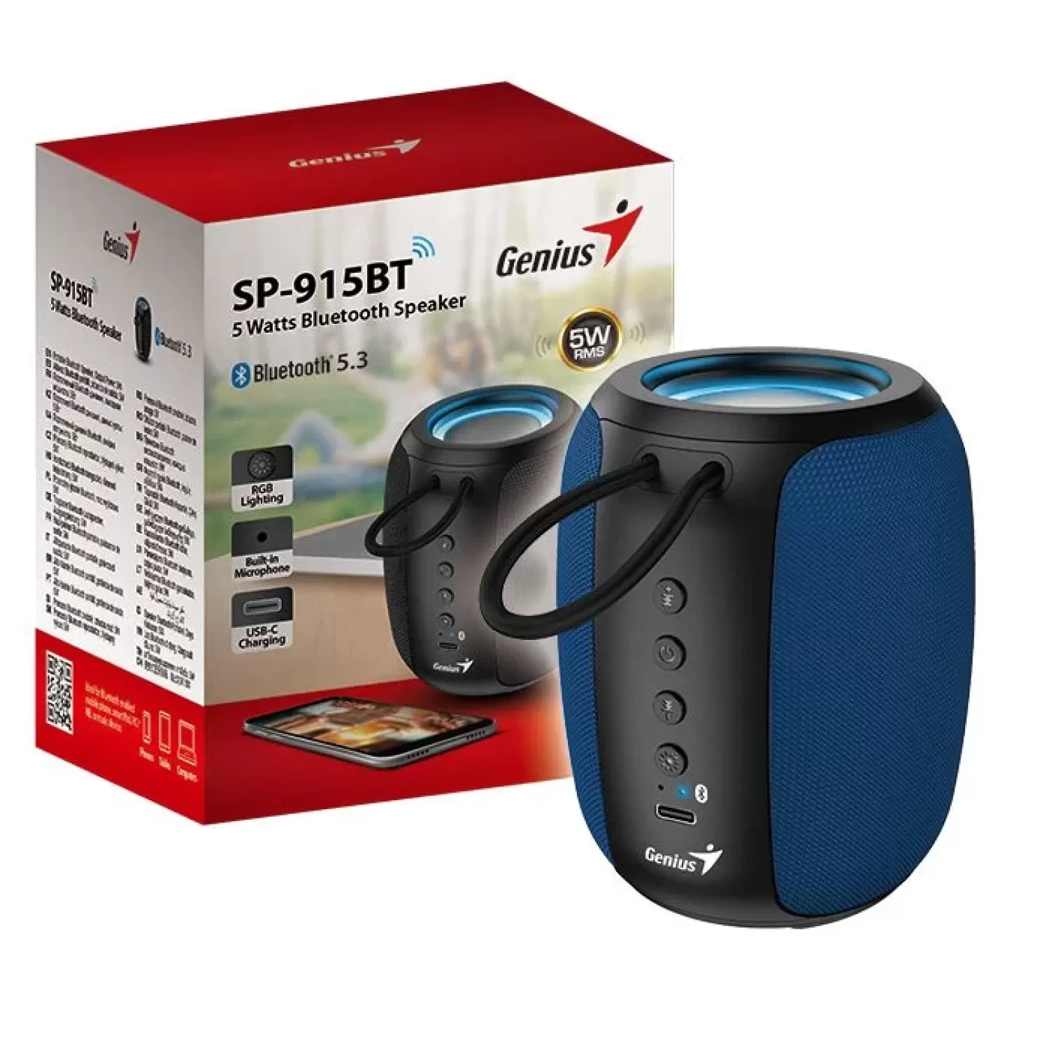 Bluetooth Speaker Genius SP-915BT blue