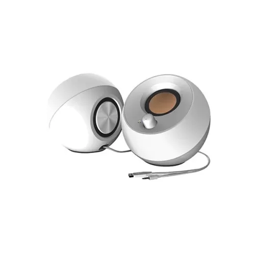 רמקולים USB למחשב Creative Pebble לבן