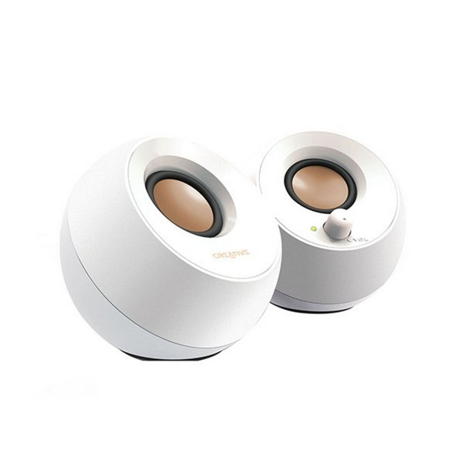 USB Computer Speakers Creative Pebble white