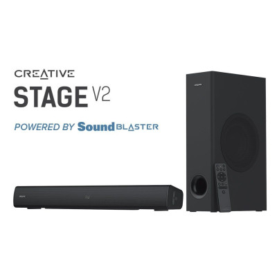 רמקולים Creative Stage V2 צבע שחור רמקולים Creative Stage V2 צבע שחור
