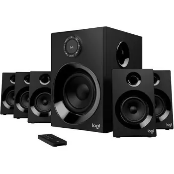 A set of Powerful Speakers with a Bluetooth Subwoofer Logitech Z607 5.1 SURROUND SOUND SPEAKER SYSTEM Color:black
