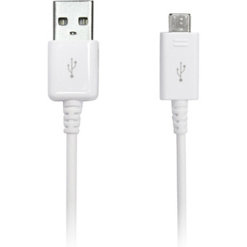 כבל סנכרון וטעינה מקורי Samsung Micro USB to Type-A Cable לבן C120710011 0.75m.. - יבואן רשמי