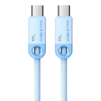 Cable CABLETIME USB-C 100W Charging Cable 1m blue