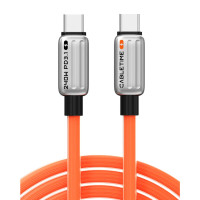 Кабель CABLETIME USB-C 240W Charging Cable 1m оранжевый