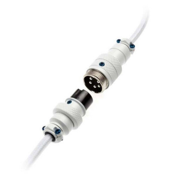 Cable Ducky USB-A ל-USB-C מסולסל Premicord Coiled - white Cable Ducky USB-A ל-USB-C מסולסל Premicord Coiled - white