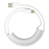 כבל 1St Player 1StPlayer USB-A to USB-C Spring up to 2.5m Light Gray צבע אפור בהיר כבל 1St Player 1StPlayer USB-A to USB-C Spring up to 2.5m Light Gray צבע אפור בהיר