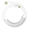 כבל 1St Player 1StPlayer USB-A to USB-C Spring up to 2.5m Light Gray צבע אפור בהיר כבל 1St Player 1StPlayer USB-A to USB-C Spring up to 2.5m Light Gray צבע אפור בהיר