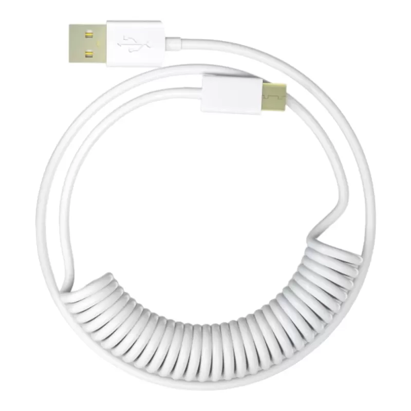 כבל 1St Player 1StPlayer USB-A to USB-C Spring up to 2.5m Light Gray צבע אפור בהיר כבל 1St Player 1StPlayer USB-A to USB-C Spring up to 2.5m Light Gray צבע אפור בהיר