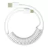 כבל 1St Player 1StPlayer USB-A to USB-C Spring up to 2.5m Light Gray צבע אפור בהיר