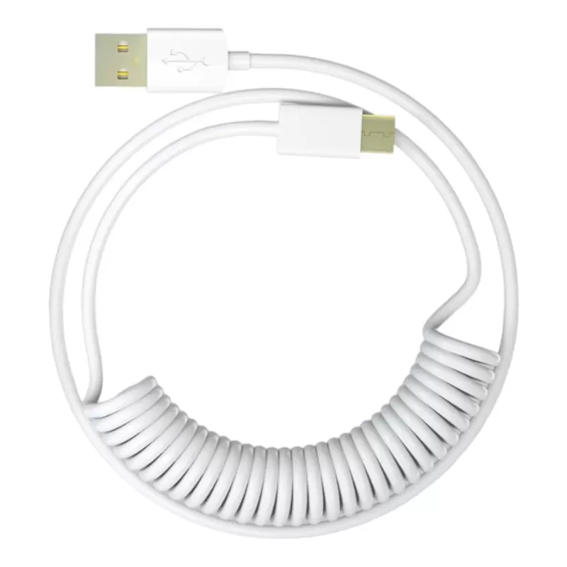 כבל 1St Player 1StPlayer USB-A to USB-C Spring up to 2.5m Light Gray צבע אפור בהיר כבל 1St Player 1StPlayer USB-A to USB-C Spring up to 2.5m Light Gray צבע אפור בהיר