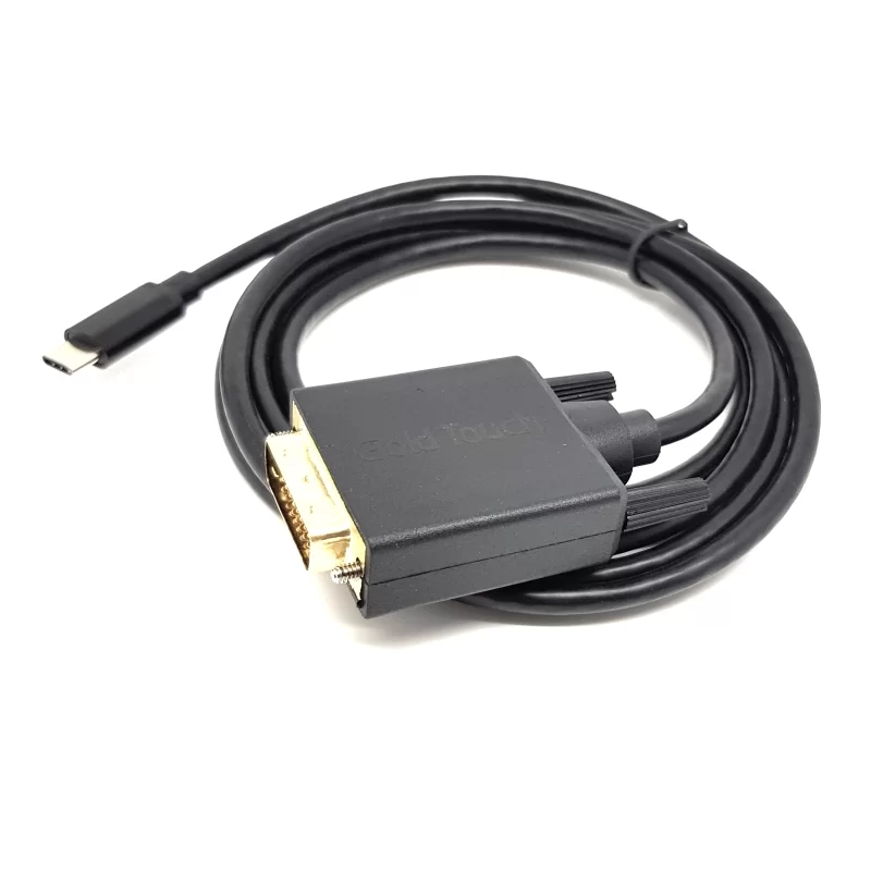 Cable Gold Touch USB-C to DVI Cable 1.8m CH-USB3.1-DVI-1.8