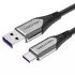Кабель Vention USB-A to USB-C 5A/40W Super Charge 1m Cable Цвет:чёрный