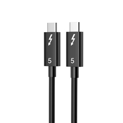 Кабель ACASIS Thunderbolt 5 80Gbps up to 120Gbps and 240W 1m Cable Цвет:черный Кабель ACASIS Thunderbolt 5 80Gbps up to 120Gbps and 240W 1m Cable Цвет:черный