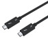 כבל ACASIS Thunderbolt 5 80Gbps up to 120Gbps and 240W 1m Cable TB5-100 צבע שחור כבל ACASIS Thunderbolt 5 80Gbps up to 120Gbps and 240W 1m Cable TB5-100 צבע שחור