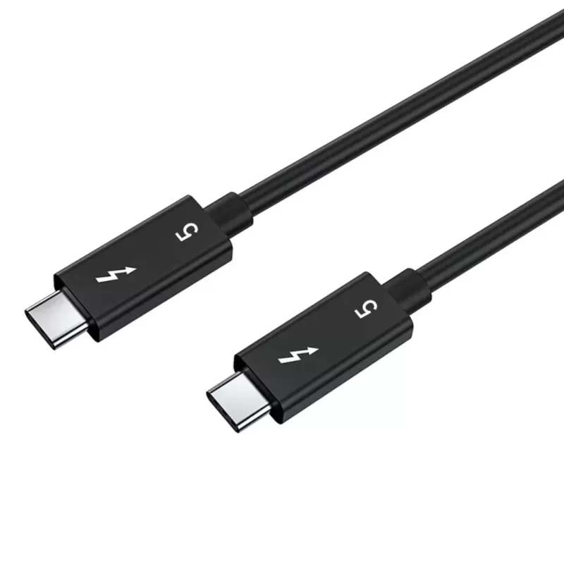 Cable ACASIS Thunderbolt 5 80Gbps up to 120Gbps and 240W 1m Cable Color:black Cable ACASIS Thunderbolt 5 80Gbps up to 120Gbps and 240W 1m Cable Color:black