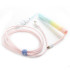 Cable Ducky USB-A ל-USB-C מסולסל Coiled Color:Cotton Candy Pink Cable Ducky USB-A ל-USB-C מסולסל Coiled Color:Cotton Candy Pink