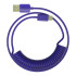 Кабель 1St Player USB-A to USB-C Spring up to 2.5m Цвет:כחול סגול