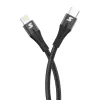 Charging cable Silver Line Lightning to Type-C 1.2M 1.2m Color:silver Charging cable Silver Line Lightning to Type-C 1.2M 1.2m Color:silver
