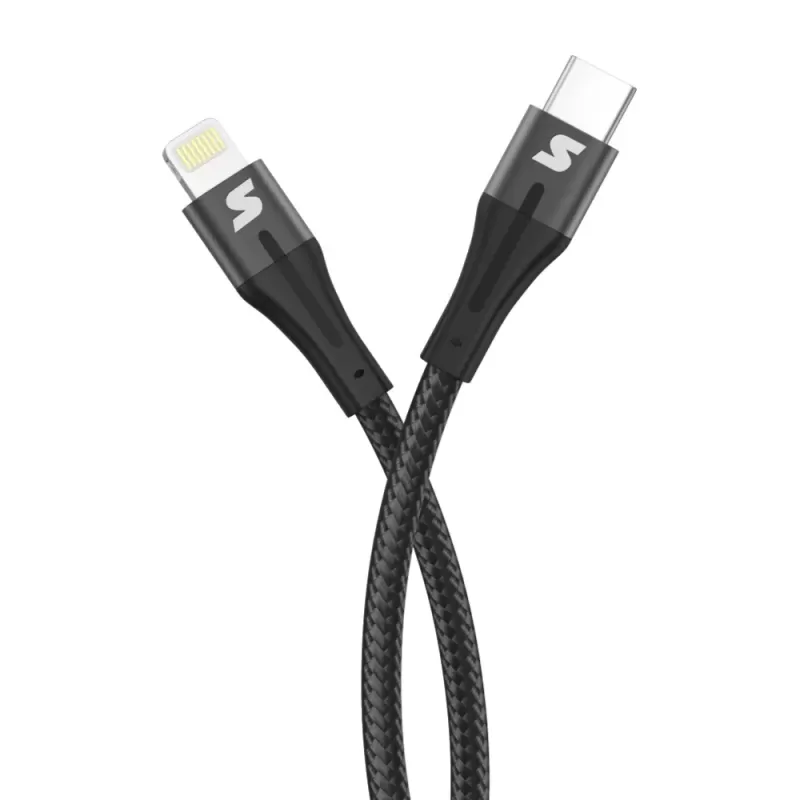 Charging cable Silver Line Lightning to Type-C 1.2M 1.2m Color:silver Charging cable Silver Line Lightning to Type-C 1.2M 1.2m Color:silver