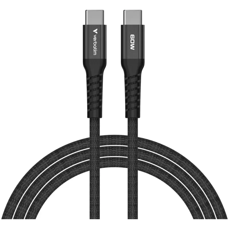 Кабель Verbatim Sync & Charge Magnetic Cable USB-C to USB-C 60W 1.2m black Кабель Verbatim Sync & Charge Magnetic Cable USB-C to USB-C 60W 1.2m black
