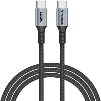 Cable Verbatim Sync & Charge USB-C to USB-C 100W 1.2m Color:black