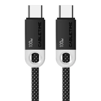 Cable CABLETIME USB-C 100W Charging Cable 0.5m black