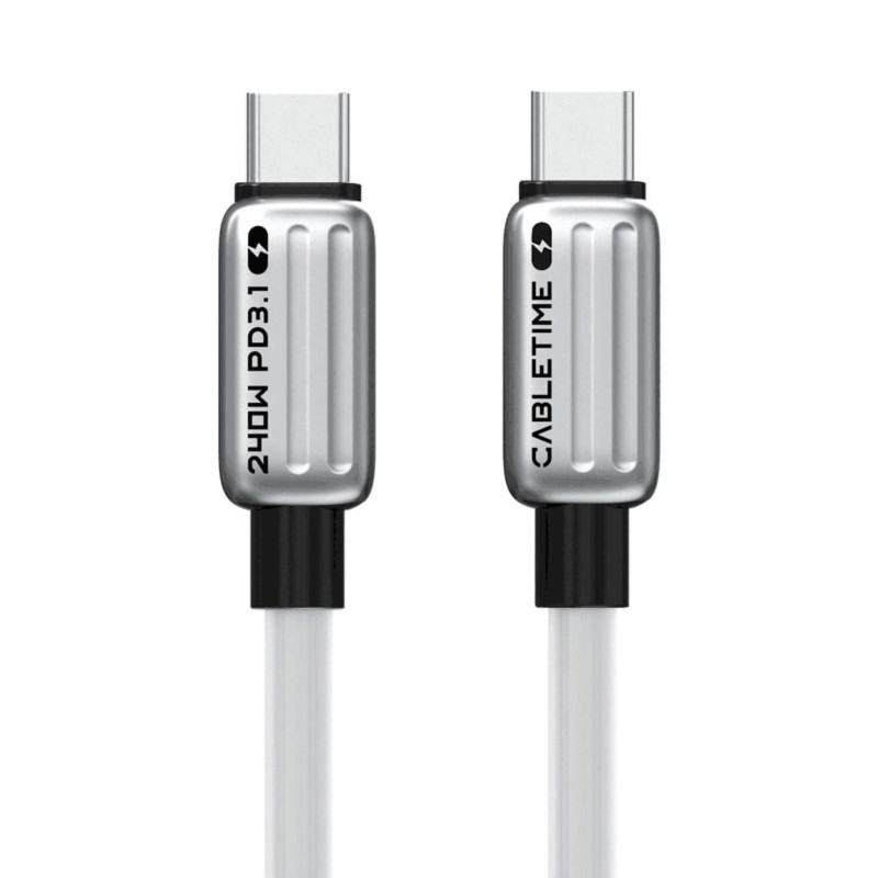 Cable CABLETIME USB-C 240W Charging Cable 1m white CU07H