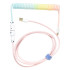 Кабель Ducky USB-A to USB-C Coiled - Cotton Candy Цвет:розовый Кабель Ducky USB-A to USB-C Coiled - Cotton Candy Цвет:розовый