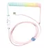 Кабель Ducky USB-A to USB-C Coiled - Cotton Candy 1.8m Цвет:Розовый «Сахарная вата»