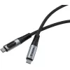 Cable Verbatim Sync & Charge USB-C to USB-C 100W 1.2m with Power Display Color:black