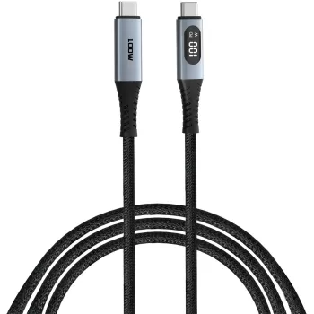 Cable Verbatim Sync & Charge USB-C to USB-C 100W 1.2m with Power Display Color:black