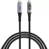 Cable Verbatim Sync & Charge USB-C to USB-C 100W 1.2m with Power Display Color:black