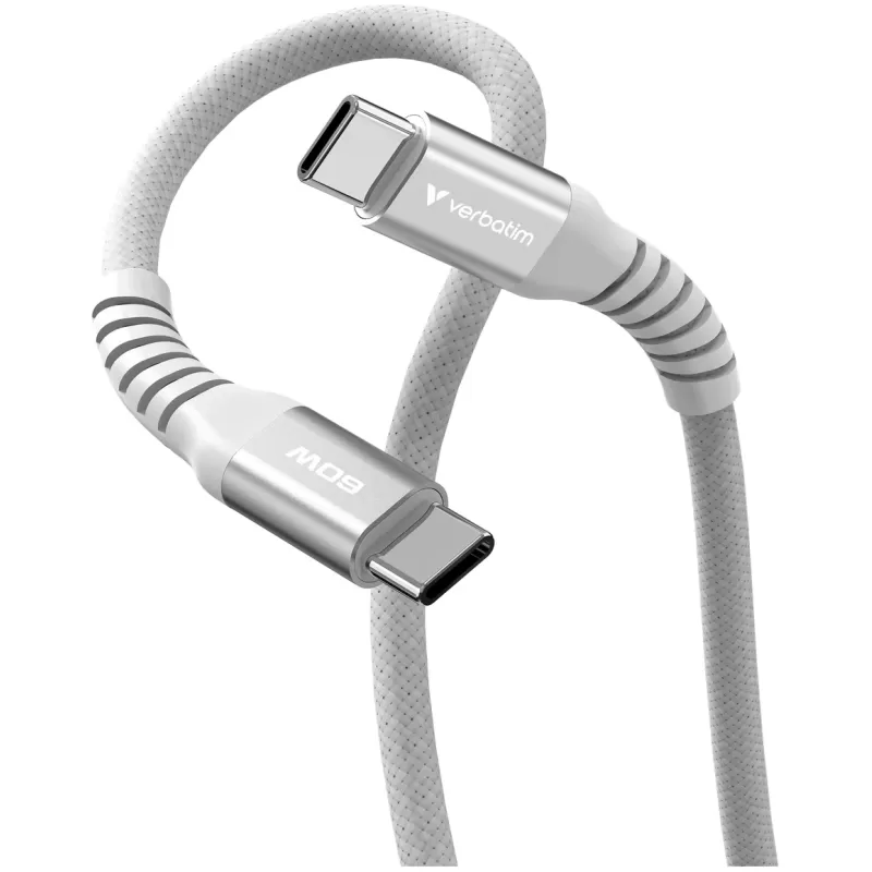 Кабель Verbatim Sync & Charge Magnetic Cable USB-C to USB-C 60W 1.2m gray Кабель Verbatim Sync & Charge Magnetic Cable USB-C to USB-C 60W 1.2m gray