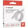 Кабель Verbatim Sync & Charge Magnetic Cable USB-C to USB-C 60W 1.2m gray Кабель Verbatim Sync & Charge Magnetic Cable USB-C to USB-C 60W 1.2m gray