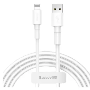 Fast charging cable for iPhone Baseus Mini Apple Lightning to USB Type A white 1m