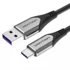 כבל Vention USB-A to USB-C 5A/40W Super Charge 2m
