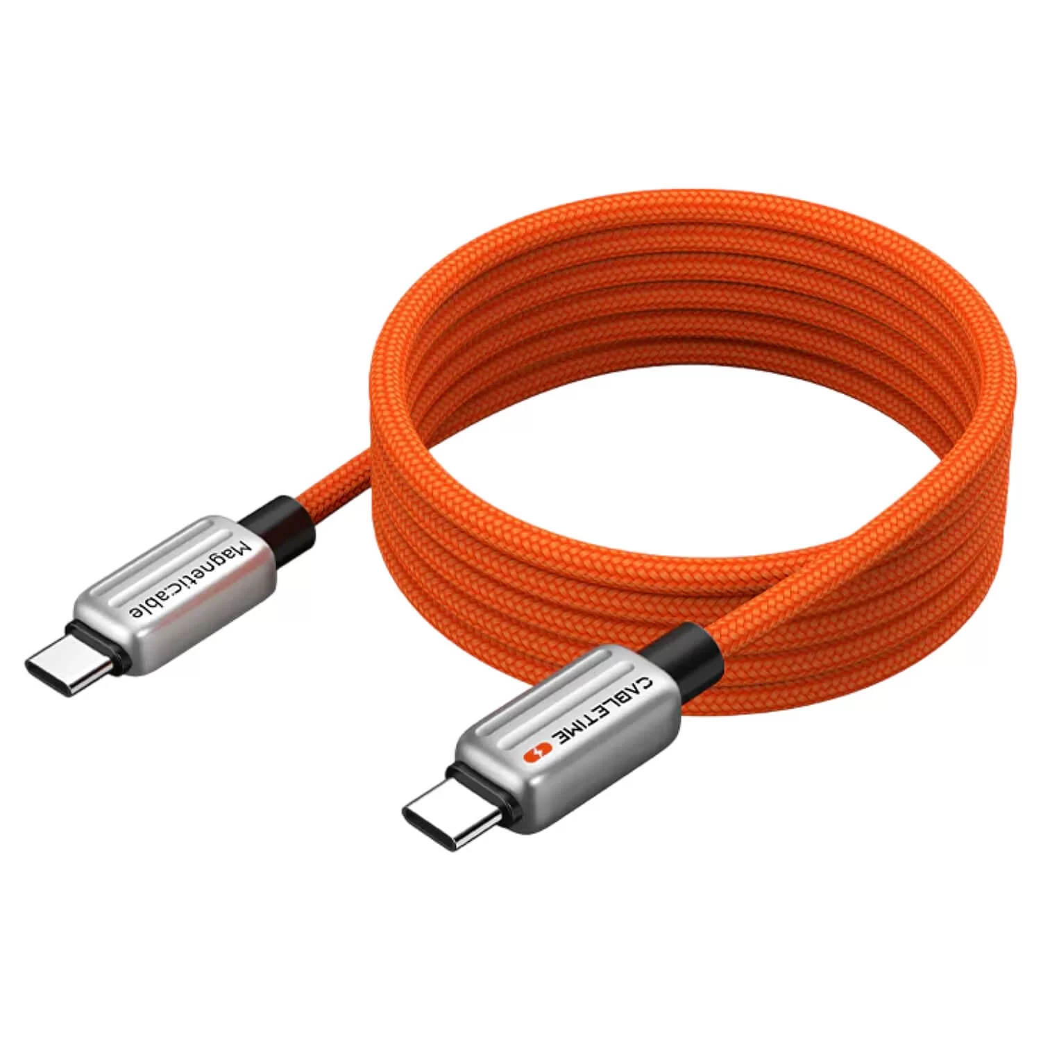 Cable CABLETIME USB-C 240W Magnetic Charging Cable 2m orange