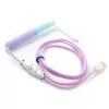 כבל Ducky USB-A to USB-C Coiled - Azure 1.8m צבע סגול
