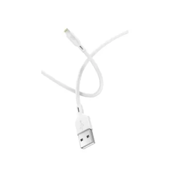 Charging cable Silver Line Lightning to USB TPE 1.2m Color:silver