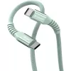 Кабель Verbatim Sync & Charge Magnetic USB-C to USB-C 100W 1.2m green